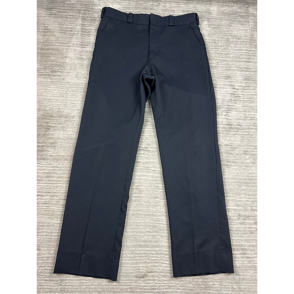 Elbeco Uniform Pants Mens 38R Navy Blue TexTrop NanoTex Comfortstretch Workwear